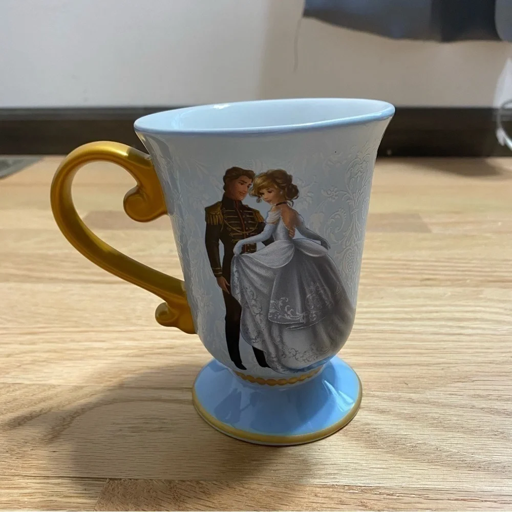 Disney Designer Fairytale Cinderella Prince Charming Coffee Tea Mug Cup Ceramic